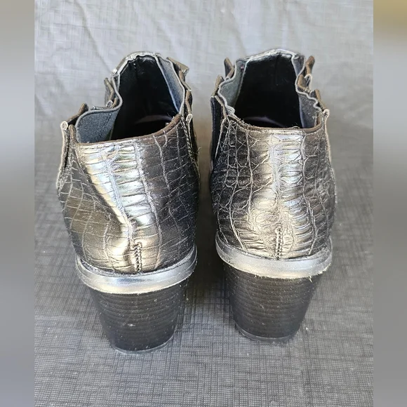 Seven7 Casanova Western Ankle Black Snake Bootie Womens Size 8 Cowboy-Cowgirl - Picture 5 of 6